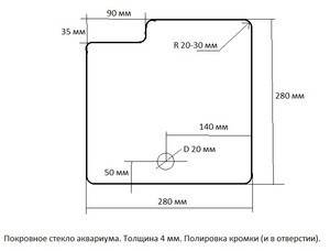 Покровное стекло для нанокуба