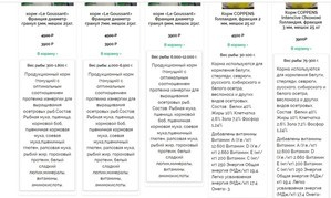 Сухой корм для мелкой рыбы