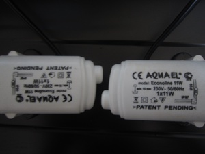 AQUAEL model:Econoline 11W 230V~50/60Hz 2 штуки.