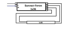 Схема Feron 1x36